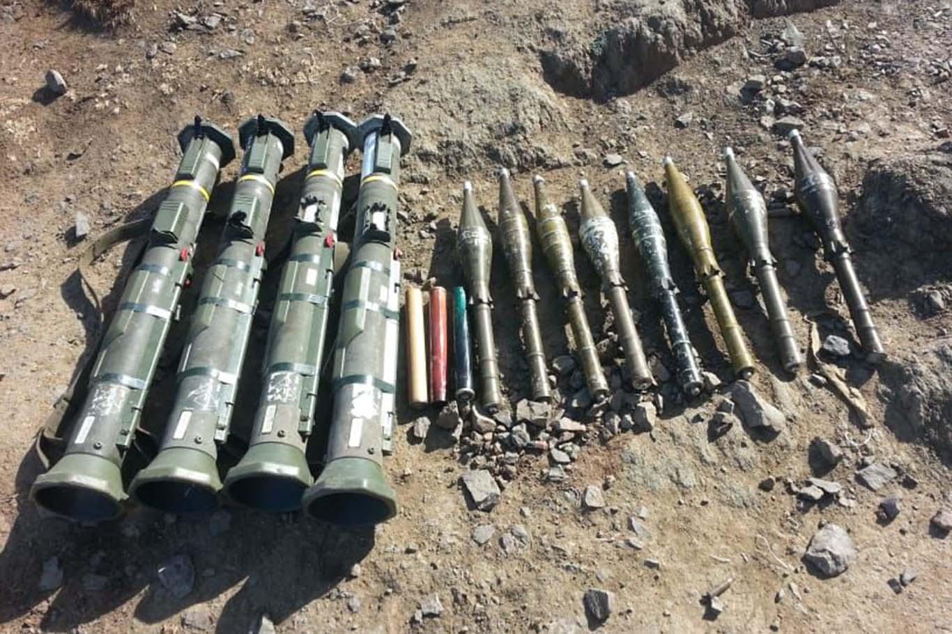 Hakurk'ta AT-4 tanksavar silahları ve RPG-7 antitank mühimmatları ele geçirildi Hakurk'ta AT-4 tanksavar silahları ve RPG-7 antitank mühimmatları ele geçirildi